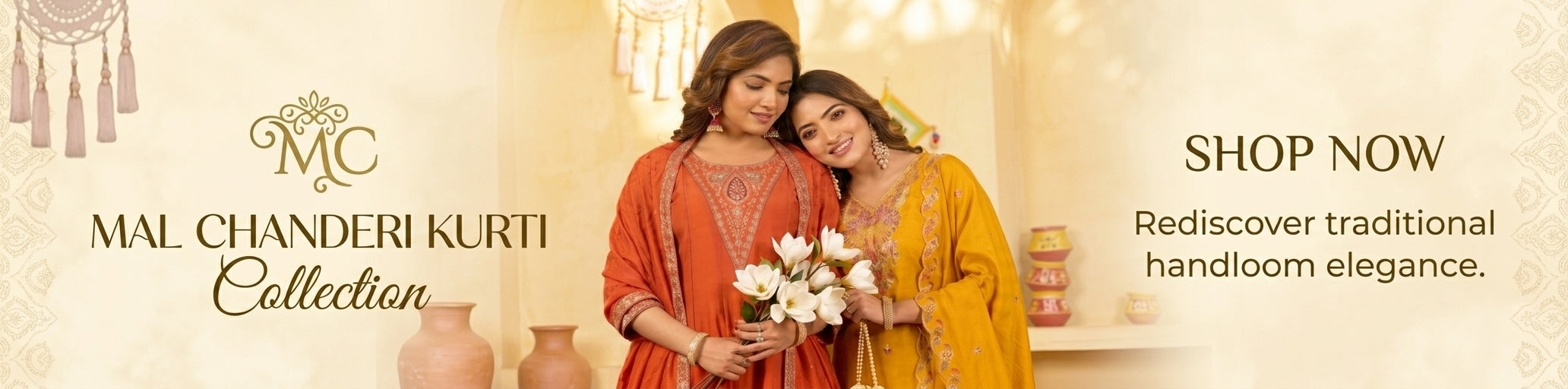 Mal Chanderi Kurti