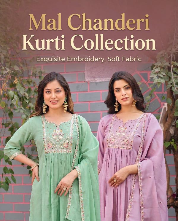 Mal Chanderi Kurti